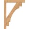 Ekena Millwork Merced Block Smooth Bracket w/ Offset Brace, Western Red Cedar, 5 1/2"W x 32"D x 44"H BKT0604X32X44MRC05SWR - alternate 2